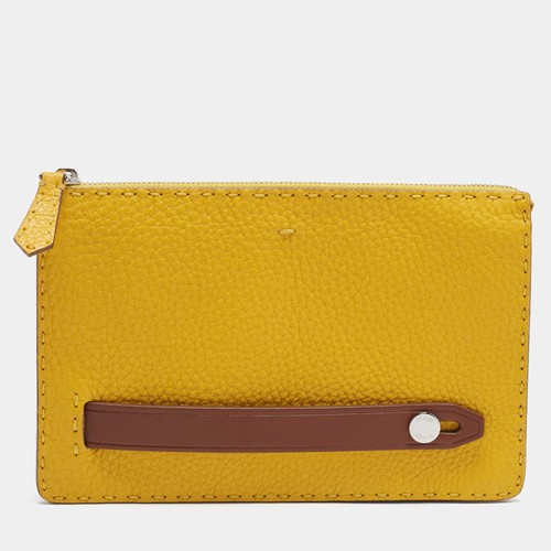 Pochette fendi gialla - pochette,