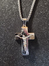 Collana Acciaio Crocifisso
