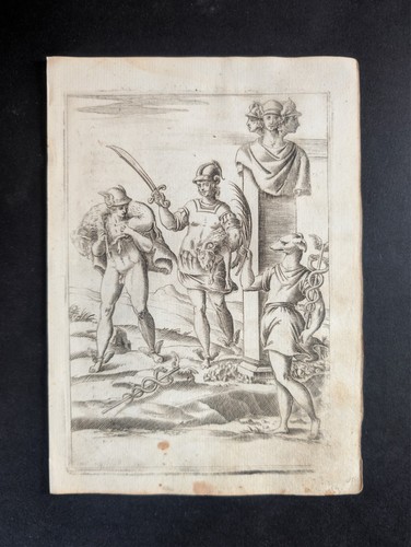 Mercurio con tre teste dei - con,