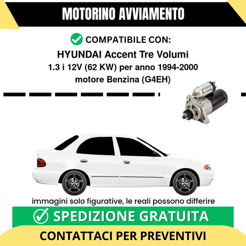 Motorino avviamento hyundai - motorino,