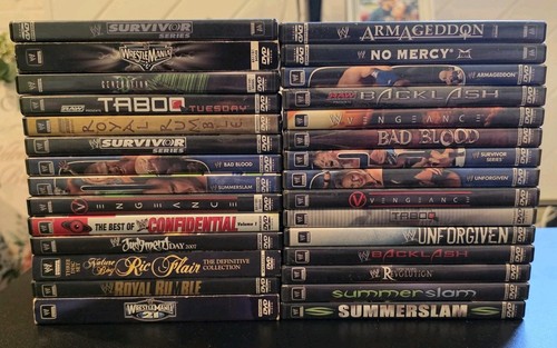 Wwe dvd lot ppv events - 29,