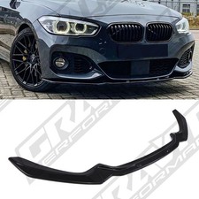 SPOILER PARAURTI SPLITTER ANTERIORE NERO LUCIDO PER BMW SERIE 1 M F20 F21 LCI 15-19