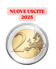 2025 LE MONETE EMESSE  DA 2 EURO COMMEMORATIVE  FDC ENTRA  e SCEGLI