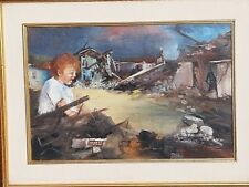 Quadro dipinto bambino  di Maneglia Josita ( sorella di Edmondo Maneglia)