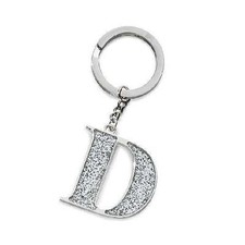 Silver Options Border Fine Arts Argento Placcato Lettera D Portachiavi A20228