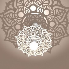 Lampada Plafoniera a Forma di mandala - Ideale per Soffitti Bassi