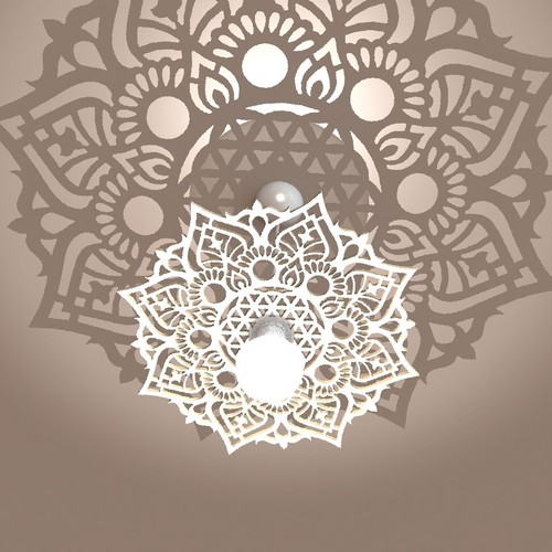 Lampada plafoniera forma di - lampada, a
