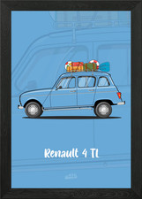 Renault 4 TL - Vacance Framed