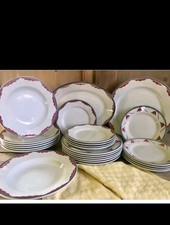 Galvani Pordenone Disegno Simonetto Aerografo servizio piatti 25 pz. Ceramica 