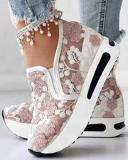 Sneakers con zeppa plateau