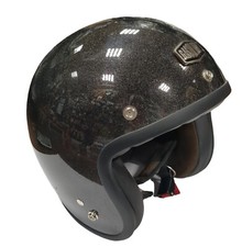 Casco GASOLINE nero glitter