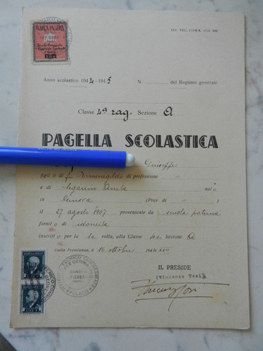 Genova pagella scolastica - genova,