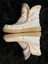 MOU DONNA STIVALE ALLA CAVIGLIA CAUSAL SUMMER ESKIMO SNEAKER 38 TACCO CORDA