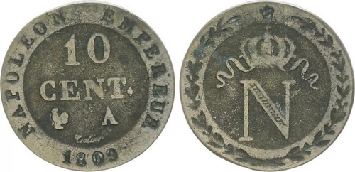 Francia cent 1809 - 1809, =