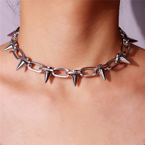 Collana catena spillo gotico - collana, a