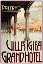 400378 Palermo Villa Igiea Hotel viaggi Italia POSTER STAMPA PARETE US