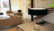 Lampadario VIBIA - Plis col. Nero - diametro 55 cm - 3 LED E27 - Bellissimo