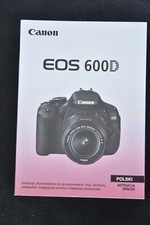 Original user manual for Canon eos 600d  in Poland language