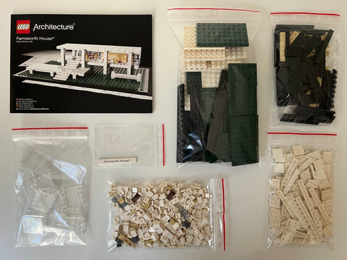 Lego architecture farnsworth - lego, architecture: