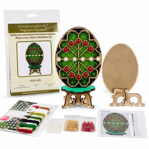 Kit ricamo compensato - , legno