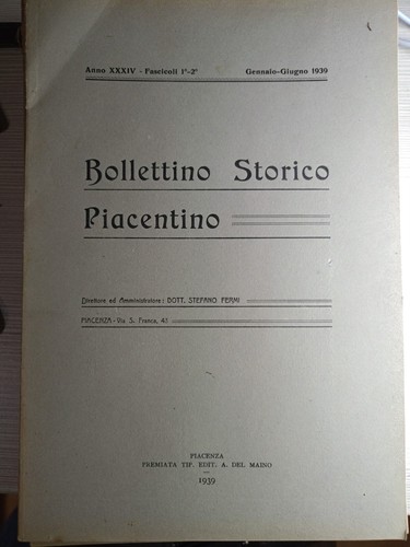 Bollettino storico piacentino