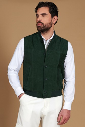 Bomber vera pelle camoscio - vera,