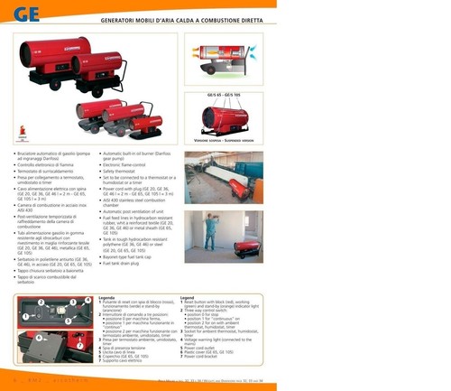 Generatore aria calda bm2 - generatore, di