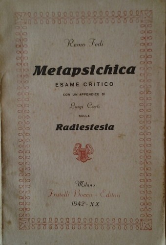 Fedi remo metapsichica esame - remo:, metapsichica.