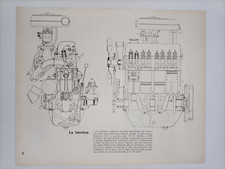 Clipping Ritaglio Illustrazione 1964 FIAT 1100 D Focus del Motore
