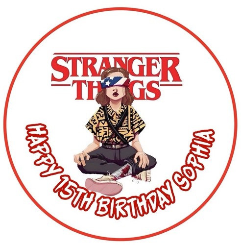 Stranger things cake topper - stranger,