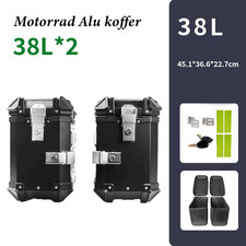 2x Valigie Moto Alluminio Lega