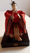 BAMBOLA TRADIZIONALE GIAPPONESE HINA DOLL VINTAGE ANNI '60 SAMURAI - LEGGI TESTO