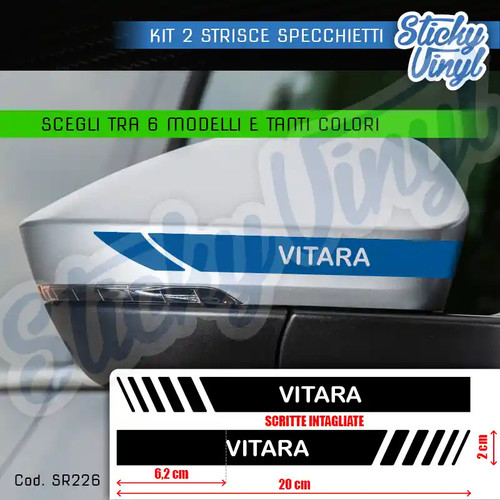 Adesivi strisce specchietti - adesivi,