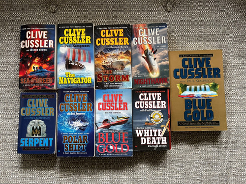 Lot clive cussler books - lot, of