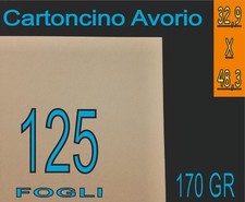 125 FOGLI A3+ A3PLUS 329 X 483 CARTONCINO AVORIO x STAMPANTE LASER INKJET 170GR