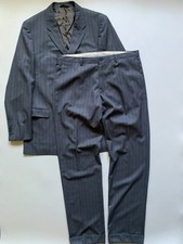 Calvin Klein Collection Pure Virgin Wool Striped Dress Suit