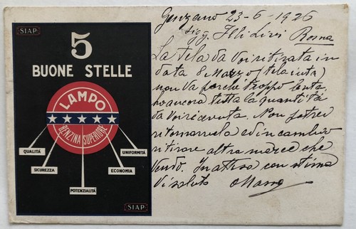 Cartolina pubblicitaria siap - cartolina,