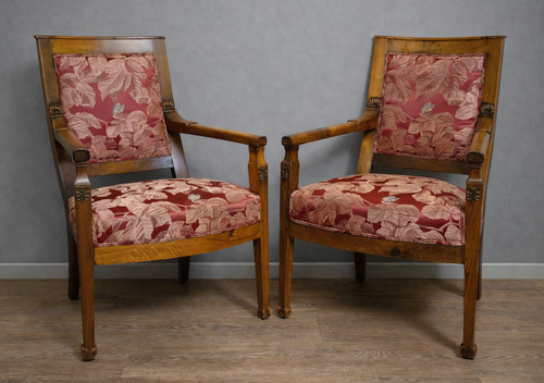 Coppia antiche poltrone in - coppia,
