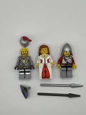 Lotto Minifigure LEGO Kingdoms (2x Cavalieri 1x Principesse) (2010) *LEGGI DESC*
