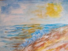 Dipinto Ad Acquerello Il Mare