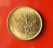 20 LIRE 1982 ERRORE -ERRORE