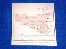 Cartina Sicilia Stazioni dell'Età dei metalli