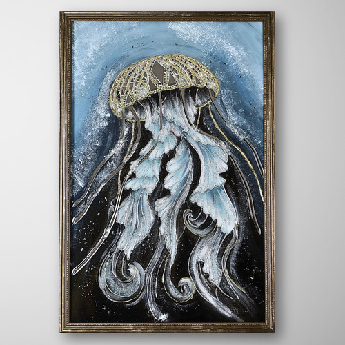 Quadro struttura oro medusa - quadro,