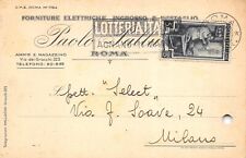 AL15-42C) CARTOLINA COMMERCIALE ROMA PAOLO PALLUCCO FORNITURE ELETTRICHE