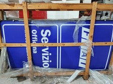 INSEGNA FIAT OFFICINA AUTORIZZATA DOPPIA FACCIA A BANDIERA LUMINOSA NUOVA 160X80