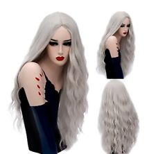 Parrucca ondulata francese light grey per uso quotidiano e cosplay