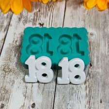 Stampo numero 18 in silicone
