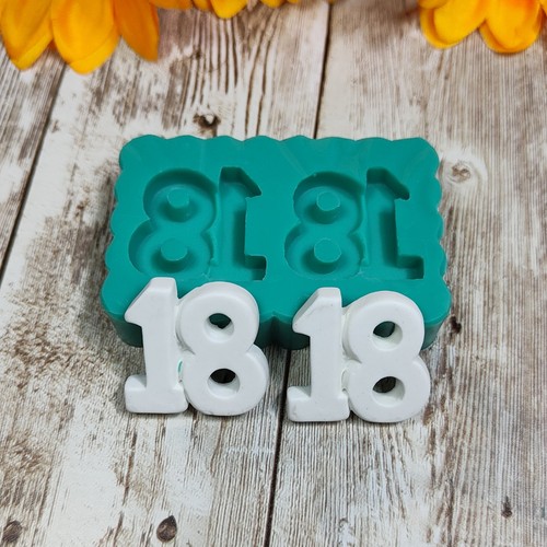 Stampo numero silicone - 18,