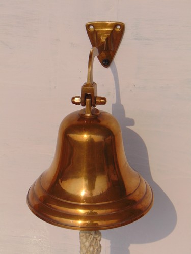 Brass bell ship hanging - bell,