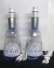 Lotto N 2 Lampada GIN MARE 70cl PortaLampada E14 Cavo Bianco Lampadario